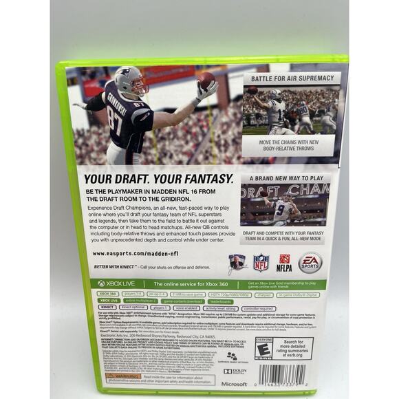 Madden NFL 16 (Xbox 360, 2015) Tested Working - Free Ship - Picture 4 of 5